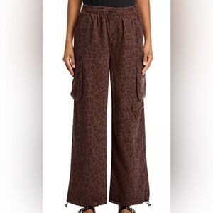 NWT Vintage Havana Leopard Print Cargo Pants